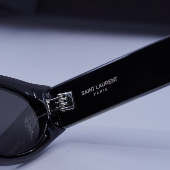 Saint Laurent SL618 001 Black Cat Eye Sunglasses - Picture 11 of 14